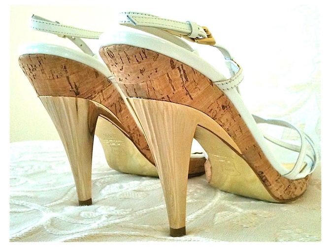 Espadrillas Sebastian in vernice bianca Bianco - vista 5