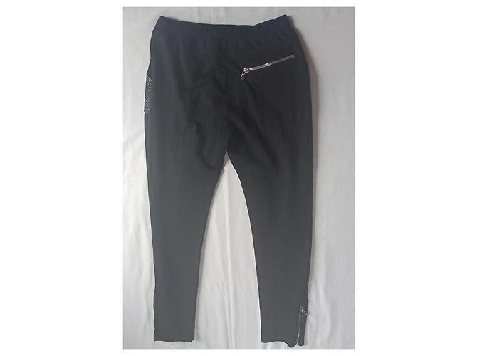 Autre Marque Joey MARTIN'S Jogginghose Schwarz Baumwolle und Python XL - Ansicht 3