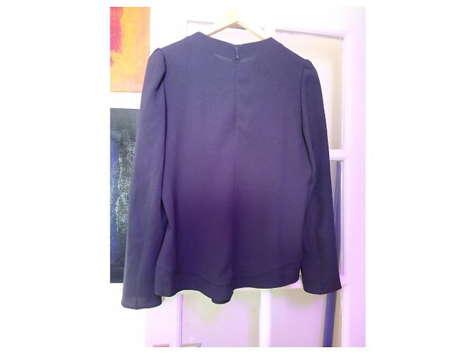 Carven Bluse Schwarz Polyester - Ansicht 2