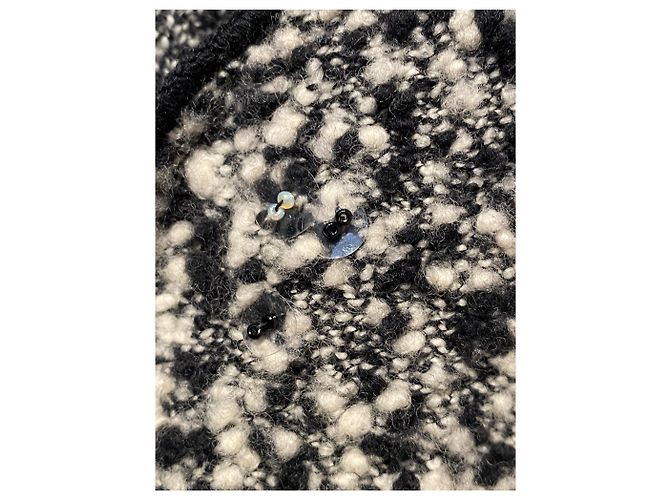 Chanel Falda elegante Negro Blanco - vista 10