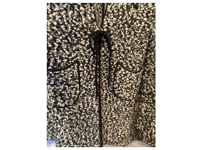 Chanel Falda elegante Negro Blanco - vista 13