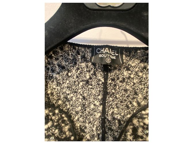 Chanel Falda elegante Negro Blanco - vista 14