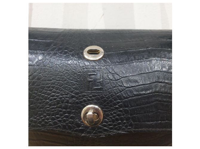 Fendi Vintage Umhängetasche Schwarz - Ansicht 14