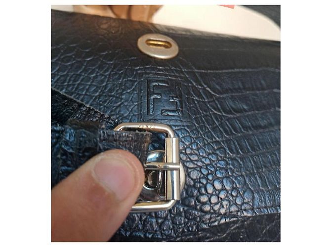 Fendi Vintage Umhängetasche Schwarz - Ansicht 18