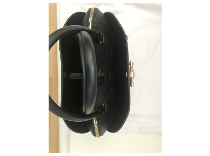 Borsa tote Givenchy Obsedia in pelle cognac e nero - vista 5