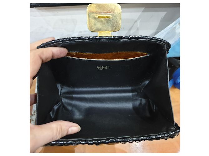 Rodo clutch pochette borsa nera Nero - vista 7