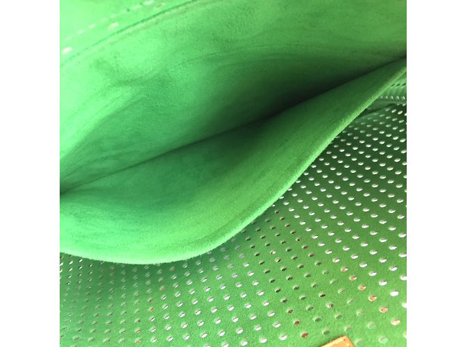 Louis Vuitton Musette perforato tela monogramma verde Marrone - vista 10