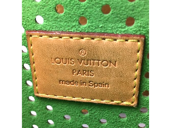 Louis Vuitton Musette perforato tela monogramma verde Marrone - vista 12