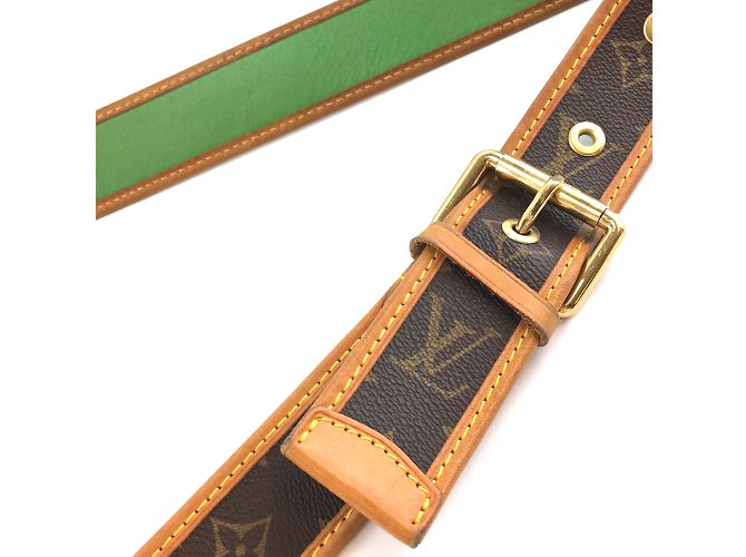 Louis Vuitton Musette perforato tela monogramma verde Marrone - vista 7