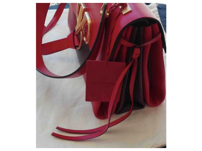 Borsa Valentino in pelle rossa Rosso - vista 2