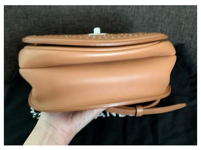Bolsa com aba Chanel Coco Caramelo - vista 6
