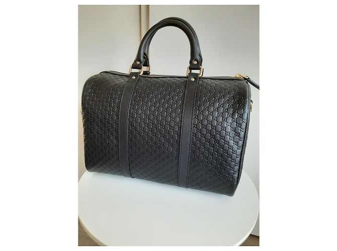 Borsa Gucci Guccissima in pelle nera Nero - vista 4