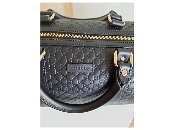 Borsa Gucci Guccissima in pelle nera Nero - vista 5