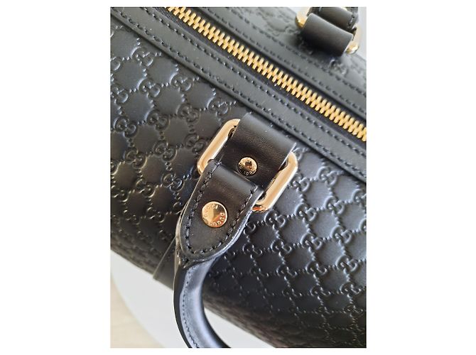 Borsa Gucci Guccissima in pelle nera Nero - vista 7