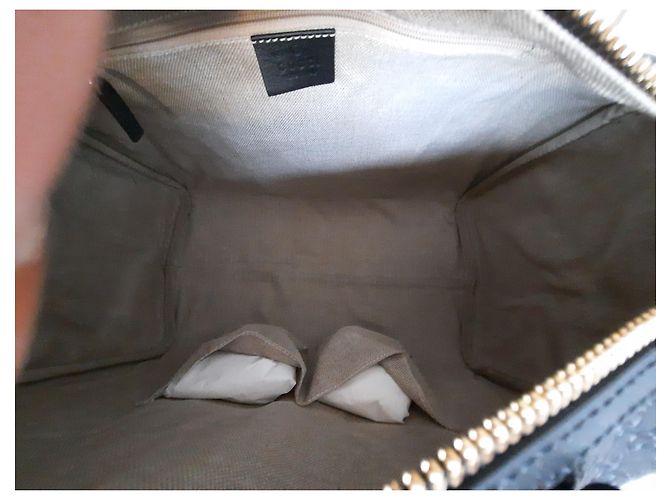 Borsa Gucci Guccissima in pelle nera Nero - vista 8