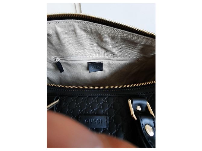 Borsa Gucci Guccissima in pelle nera Nero - vista 9