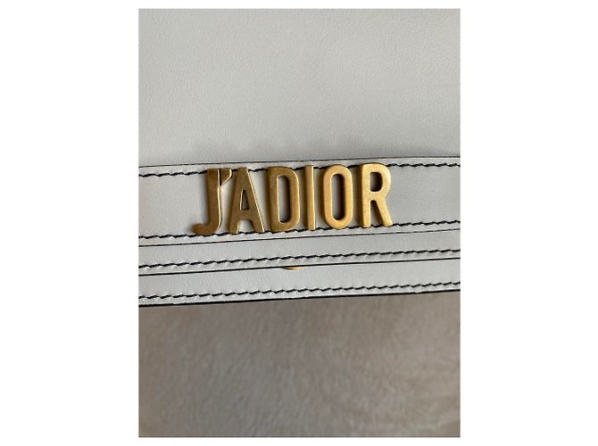 Christian Dior J'adior Clutch Tasche Leder Eggshell Aus weiß - Ansicht 2
