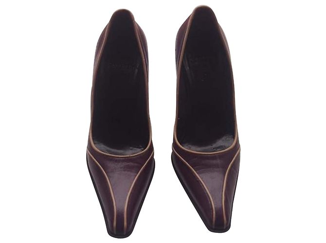 Décolleté Casadei Melanzana in Pelle 36.5 - vista 2