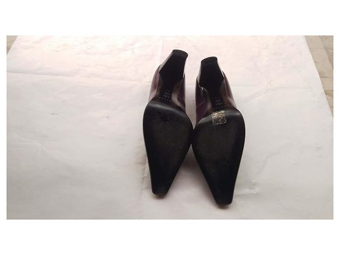 Décolleté Casadei Melanzana in Pelle 36.5 - vista 3