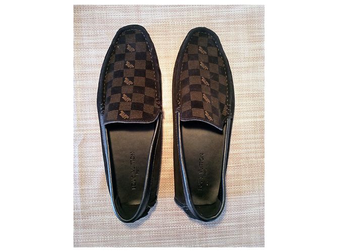 Montsouris Louis Vuitton Mocassino HockenHeim Nero Slip on, Scamosciato - vista 3
