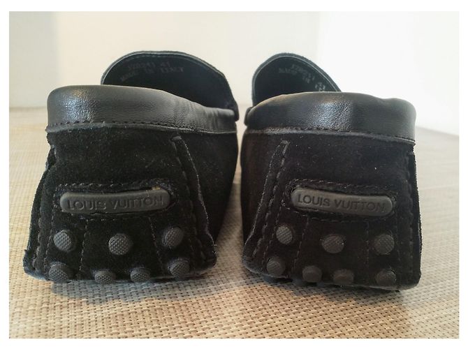 Montsouris Louis Vuitton Mocassino HockenHeim Nero Slip on, Scamosciato - vista 4