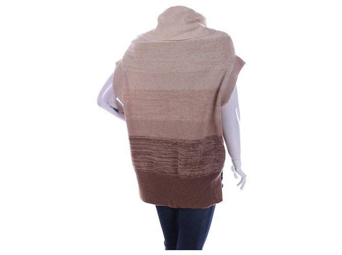 Bcbg Max Azria Kaschmir Wollpullover beige braun - Ansicht 2