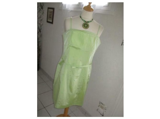 Alain Manoukian Bustier Kleid Limonengrün Acetat Größe 44 Hellgrün - Ansicht 7