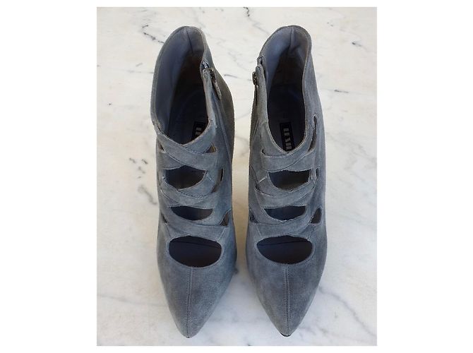 Le Silla Stiefeletten Anthrazit Wildleder 38.5 Anthrazitgrau - Ansicht 3