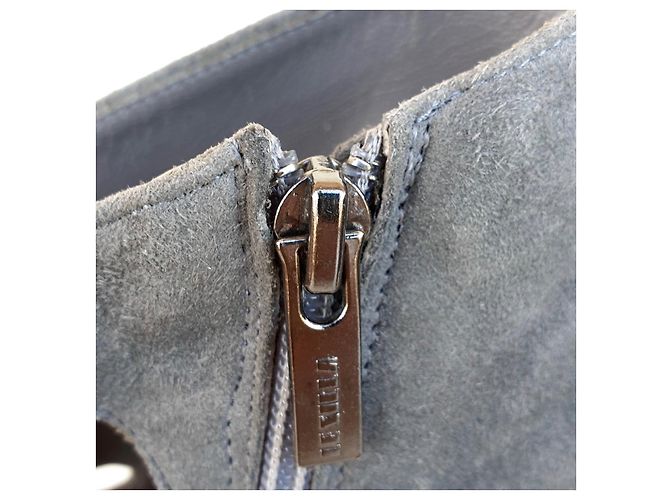 Le Silla Stiefeletten Anthrazit Wildleder 38.5 Anthrazitgrau - Ansicht 5