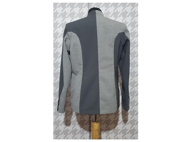 Blazer in lana grigia Designers Remix Grigio - vista 3