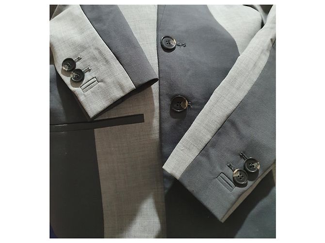 Blazer in lana grigia Designers Remix Grigio - vista 5