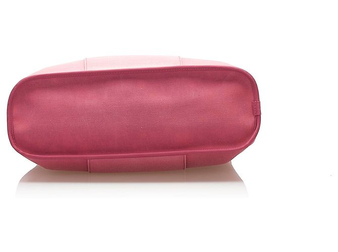Hermès Hermes Pink Cabag Elan Canvas Satchel Marrone Rosa - vista 4