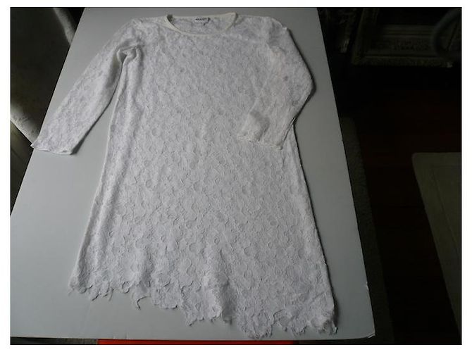 AMERICAN RETRO - VESTIDO DE ENCAJE BLANCO - S.36 - vista 2