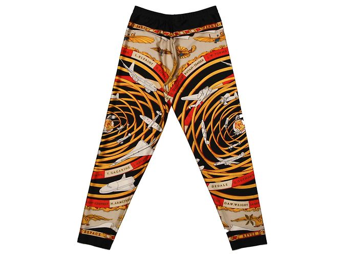Legging Hermès Airplanes Dourado - vista 2