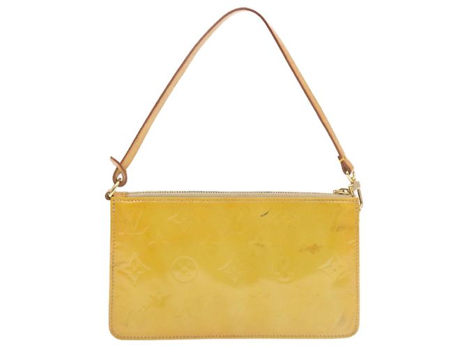Pochette LOUIS VUITTON Monogram Vernis Lexington beige Ｍ91010 LV Aut 19331 - vista 3
