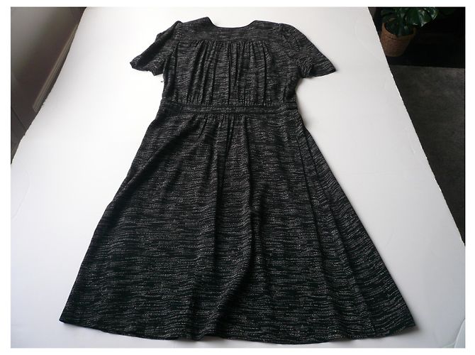 SESSUN Vestido blanco y negro TM Estado impecable - vista 4