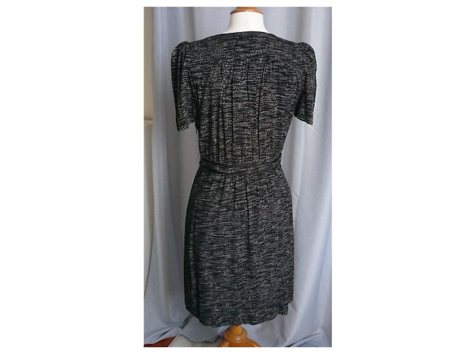 SESSUN Vestido blanco y negro TM Estado impecable - vista 7