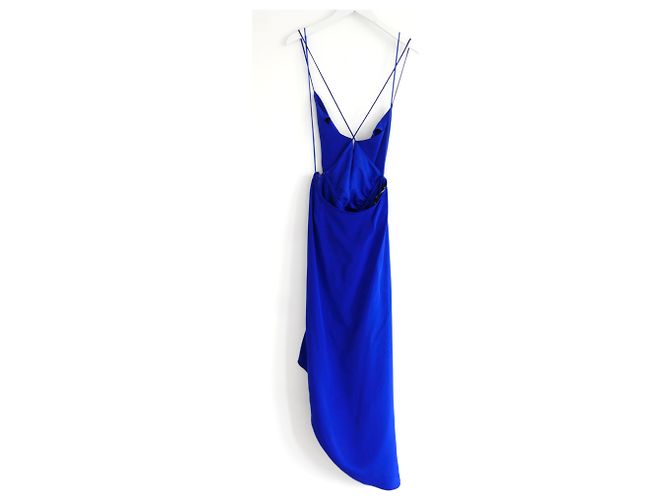 Haney Holly Blue Seidenkleid Blau - Ansicht 3