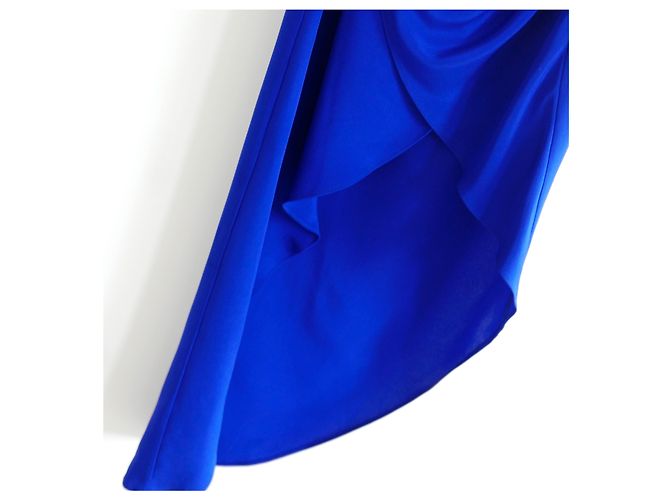 Haney Holly Blue Seidenkleid Blau - Ansicht 6