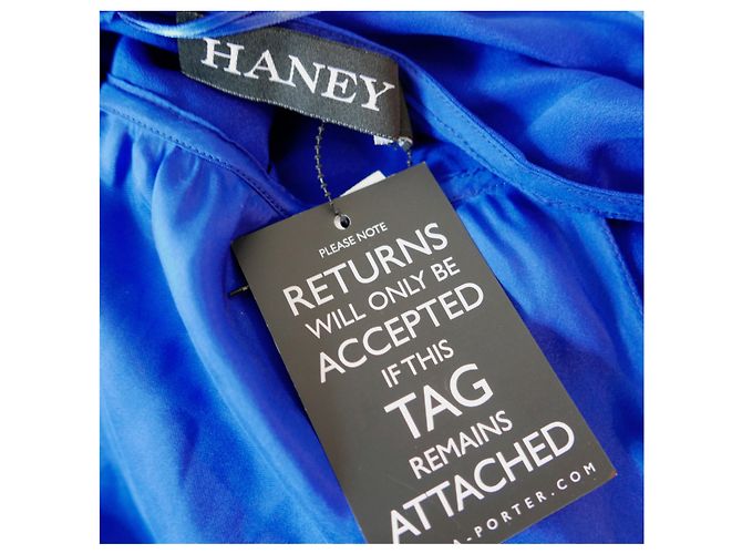 Haney Holly Blue Seidenkleid Blau - Ansicht 7
