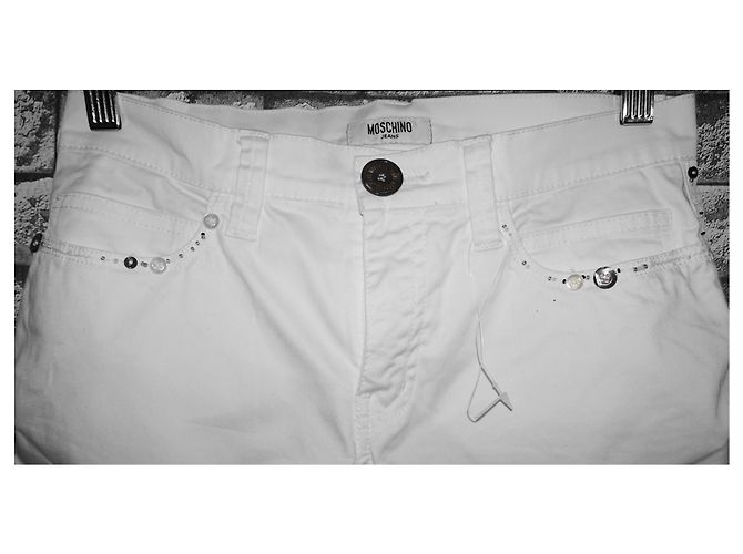 PANTALONES CASUAL RARE MOSCHINO DONNA Blanco - vista 2