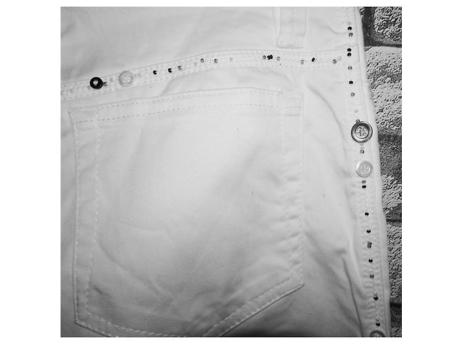PANTALONES CASUAL RARE MOSCHINO DONNA Blanco - vista 4