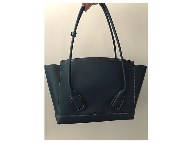 Borsa Bottega Veneta The Arco Medium Blu Pelle - vista 3