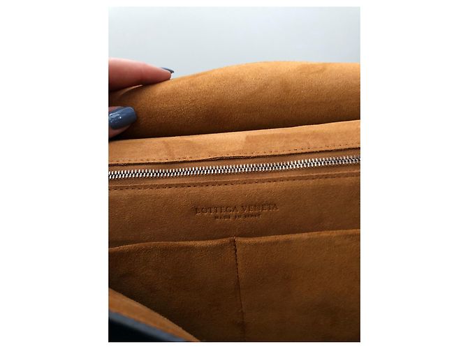 Borsa Bottega Veneta The Arco Medium Blu Pelle - vista 4