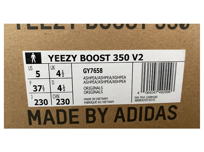 Yeezy Boost 350 V2 Sneaker Beige Stoff - Ansicht 10