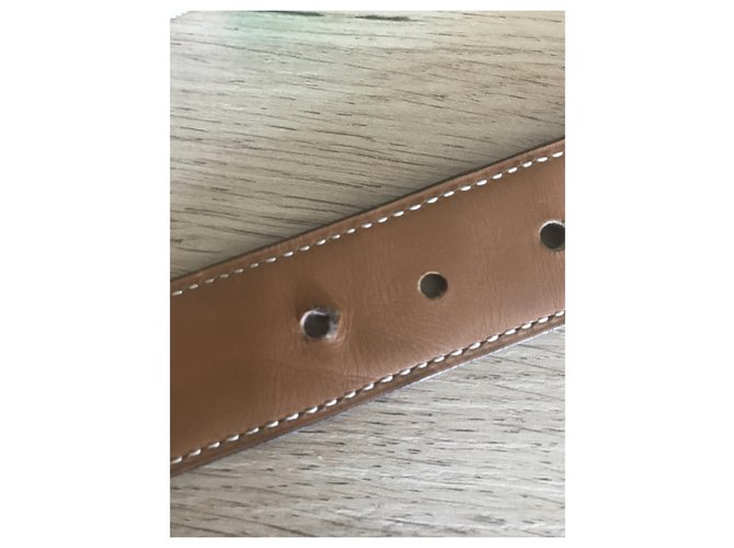 Hermès Gürtel aus rotem Lackkrokodil - Ansicht 8