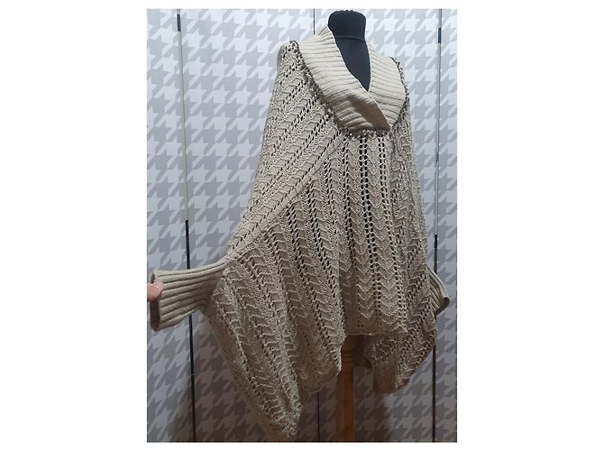 Twin Set Poncho Beige Wolle - Ansicht 6