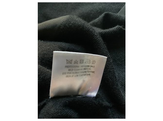 Gucci Lange Strickjacke aus schwarzem Kaschmir - Ansicht 10