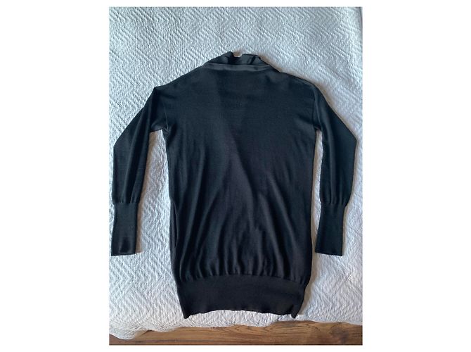 Gucci Lange Strickjacke aus schwarzem Kaschmir - Ansicht 5