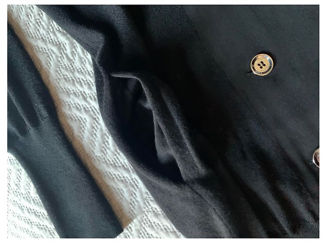 Gucci Lange Strickjacke aus schwarzem Kaschmir - Ansicht 6